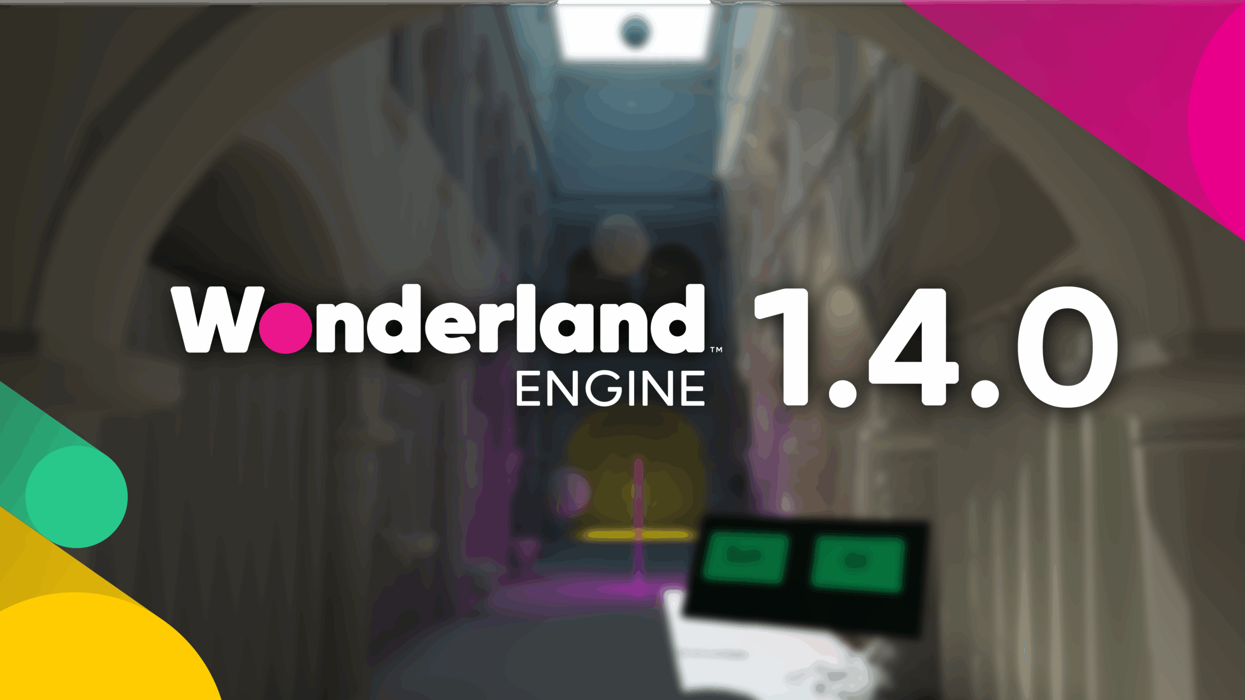 Wonderland Engine 1.4.0 release banner.